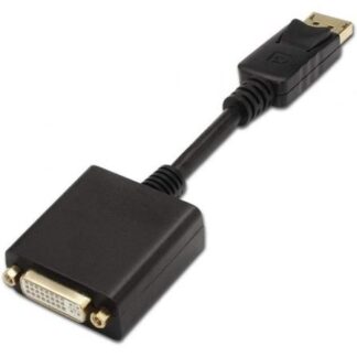Conversor Aisens A125-0133/ DisplayPort Macho - DVI Hembra/ 15cm/ Negro