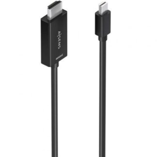 Cable Conversor Aisens A125-0885/ Mini DisplayPort Macho - HDMI 4K Macho/ 60cm/ Negro