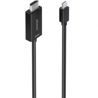 Cable Conversor Aisens A125-0889/ Mini DisplayPort Macho - HDMI 4K Macho/ 3m/ Negro