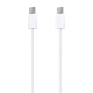 Cable USB 2.0 Tipo-C Aisens A107-0856/ USB Tipo-C Macho - USB Tipo-C Macho/ Hasta 60W/ 480Mbps/ 2m/ Blanco