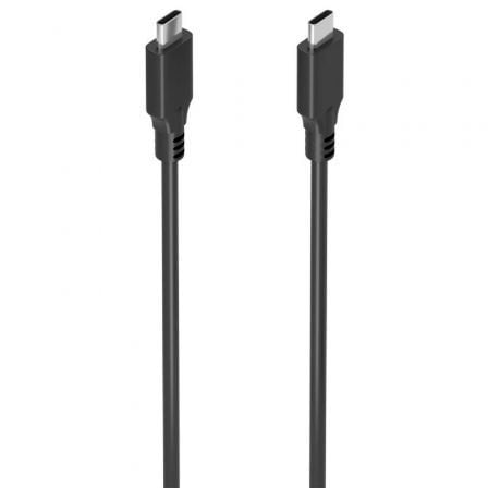 Cable USB 3.2 Tipo-C Aisens A107-0874 20GBPS 5A 100W/ USB Tipo-C Macho - USB Tipo-C Macho/ Hasta 100W/ 20Gbps/ 2m/ Gris