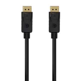 Cable DisplayPort 1.2 4K Aisens A124-0549/ DisplayPort Macho - DisplayPort Macho/ Hasta 5W/ 2300Mbps/ 1.5m/ Negro