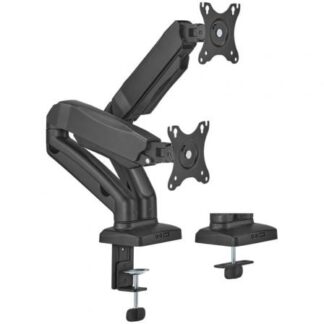 Soporte de Mesa con Contrapeso para 2 Monitores o TV Aisens DT32TSR-221/Giratorio/ Inclinable/ hasta 9kg