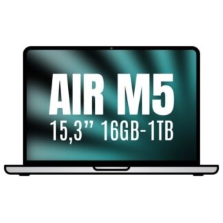 Apple Macbook Air 15,3"/ M5 10-Core CPU/ 16GB/ 1TB SSD/ 10-Core GPU/ Plata