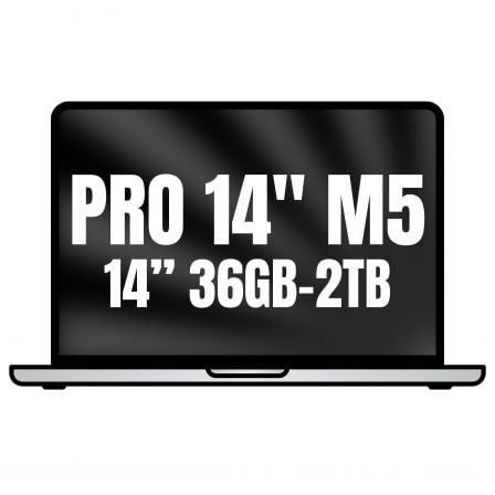 Apple Macbook Pro 14"/ M5 Max 36-Core CPU/ 36GB/ 2TB SSD/ 32-Core GPU/ Plata
