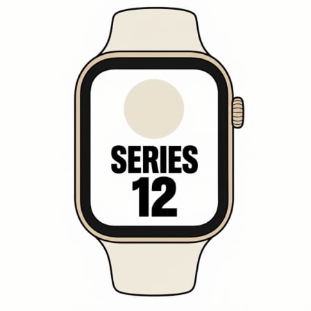 Apple Watch Series 12/ GPS/ 46mm/ Dorado Claro/ Correa Deportiva Arena (S/M)