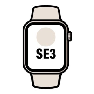 Apple Watch SE3/ GPS/ Cellular/ 44mm/ Caja de Aluminio Blanco Estrella/ Correa Deportiva Arena M/L