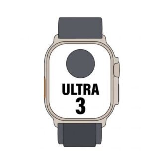 Apple Watch Ultra 3/ GPS/ Cellular/ 49mm/ Caja Titanio Negro/ Correa Loop Alpine Negra S
