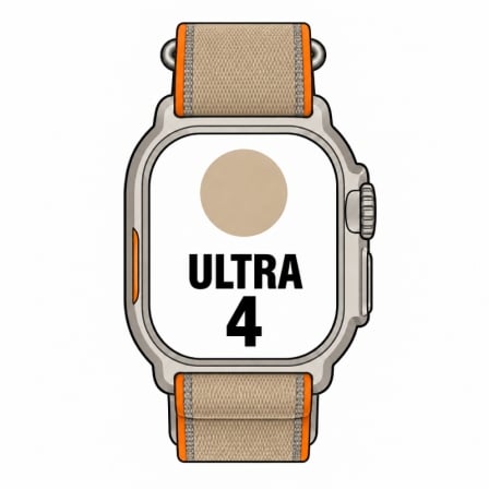 Apple Watch Ultra 4/ GPS/ 49mm/ Caja de Titanio Natural/ Correa Loop Trail Arena M/L