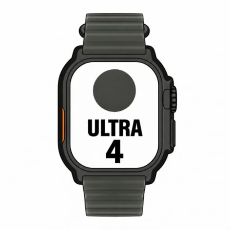 Apple Watch Ultra 4/ GPS/ 49mm/ Caja de Titanio Negro/ Correa Ocean Negro Translucido