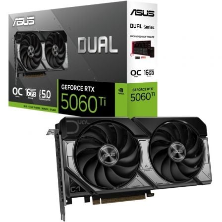 Tarjeta Gráfica Asus Dual GeForce RTX 5060 Ti OC/ 16GB GDDR7