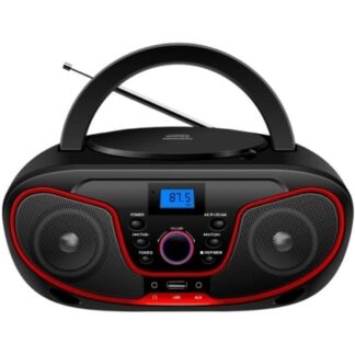 Radio CD Daewoo DW3013/ 4W/ a Pilas/ Rojo