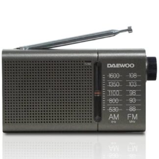 Radio Portátil Daewoo DW1035/ a Pilas/ Gris Oscuro