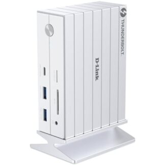 Docking Thunderbolt 4 D-Link DUF-E01/E/ 5xUSB/ 2xUSB Tipo-C/ 2xThunderblot/ 1xDisplayPort/ 1xHDMI 4K/ 1xRJ45/ 1xJack 3.5/ 1xLector de Tarjetas/ Blanco