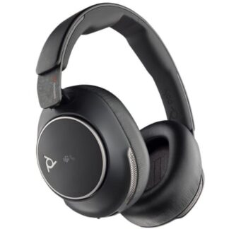 Auriculares Inalámbricos Poly Voyager Surround 80 UC USB Tipo-C + Adaptador USB-C/A/ con Micrófono/ Bluetooth/ Negros