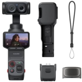 Cámara Digital Deportiva Insta360 Luna Pro/ 8K/ Ángulo de visión 360º/ Negra