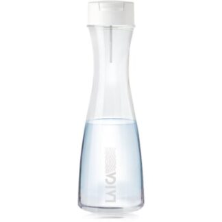 Botella Filtrante Laica GlaSSmart/ Capacidad 1.1L/ Blanca/ Incluye 2 Filtros