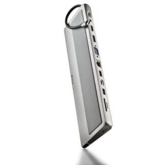 Docking USB Tipo-C NGS WonderDock 12 Pro/ 3xUSB/ 2xHDMI 4K/ 1xVGA/ 1xRJ45/ 1xLector de Tarjetas/ 1xJack 3.5/ 1xUSB Tipo-C PD/ Gris
