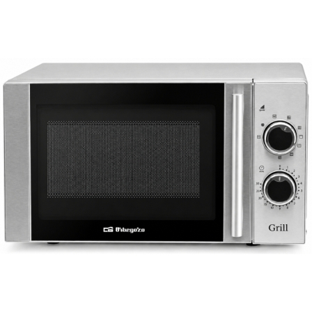 Microondas Orbegozo MIG 2082/ 700W/ Capacidad 20L/ Función Grill/ Gris