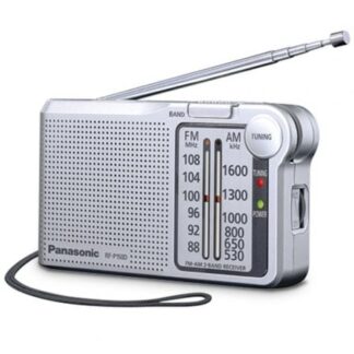 Radio Portátil Panasonic RF-P150D/ con Batería/ a Pilas/ Plateada