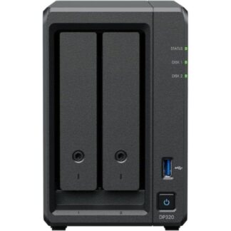 NAS Synology ActiveProtect DP320/ 2 Bahías 3.5"- 2.5"/ 8GB DDR4/ 16TB/ Formato Torre