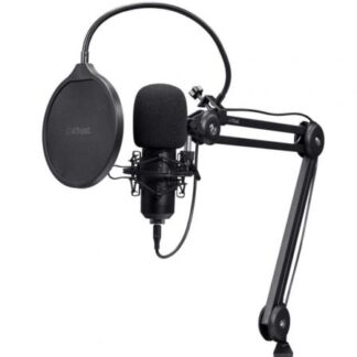 Micrófono Gaming Trust Gaming GXT 270 Emita II+ 25770/ USB/ Negro