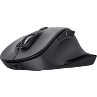 Ratón Ergonómico Inalámbrico Trust Fyda Multidispositivo/ Batería recargable/ Hasta 2400 DPI