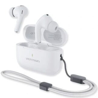 Auriculares Bluetooth Vention Echo Lite E11 Plus con estuche de carga/ Autonomía 6h/ Blancos