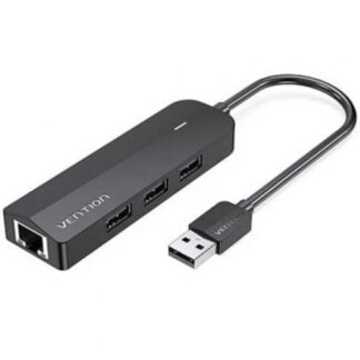 Hub USB 2.0 Vention CHPBB/ 3xUSB/ 1xMicro USB PD/ 1xRJ45