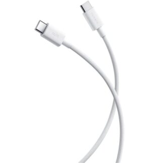 Cable USB 2.0 Tipo-C 3A Xiaomi Braided/ USB Tipo-C Macho - USB Tipo-C Macho/ Hasta 60W/ 480Mbps/ 1m/ Blanco
